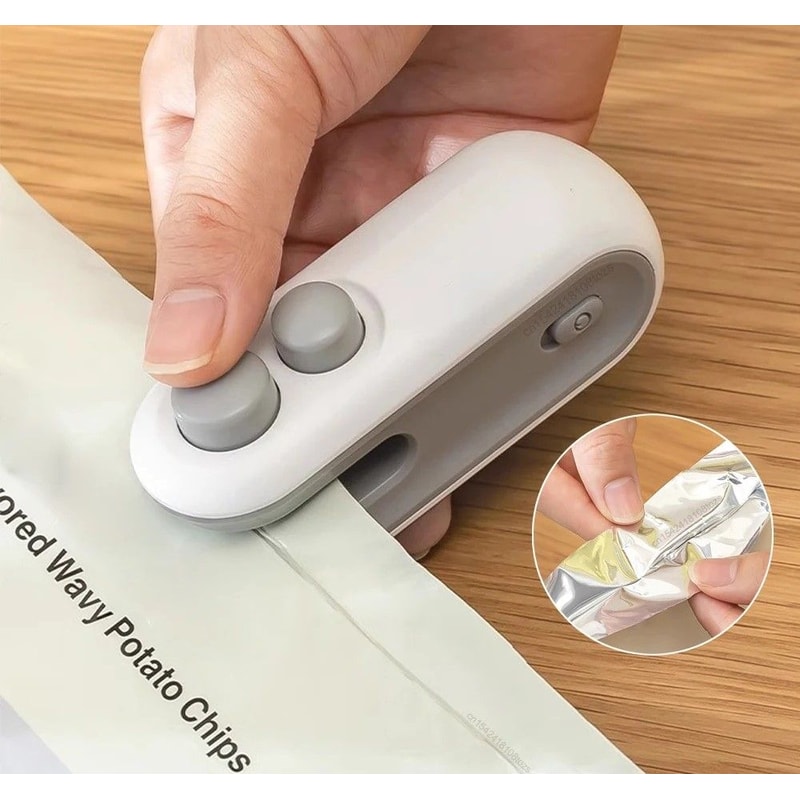 Mini Heat Seal Bag Closer Portable Food Sealer 0