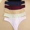 Soft Cotton Low Rise Thong Set For Women 5
