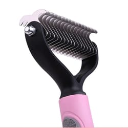 double sided dog grooming brush for mats and tangles