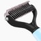 Double Sided Dog Grooming Brush For Mats And Tangles 1