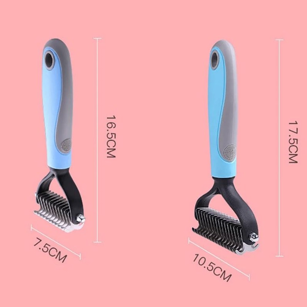 Double Sided Dog Grooming Brush For Mats And Tangles 5