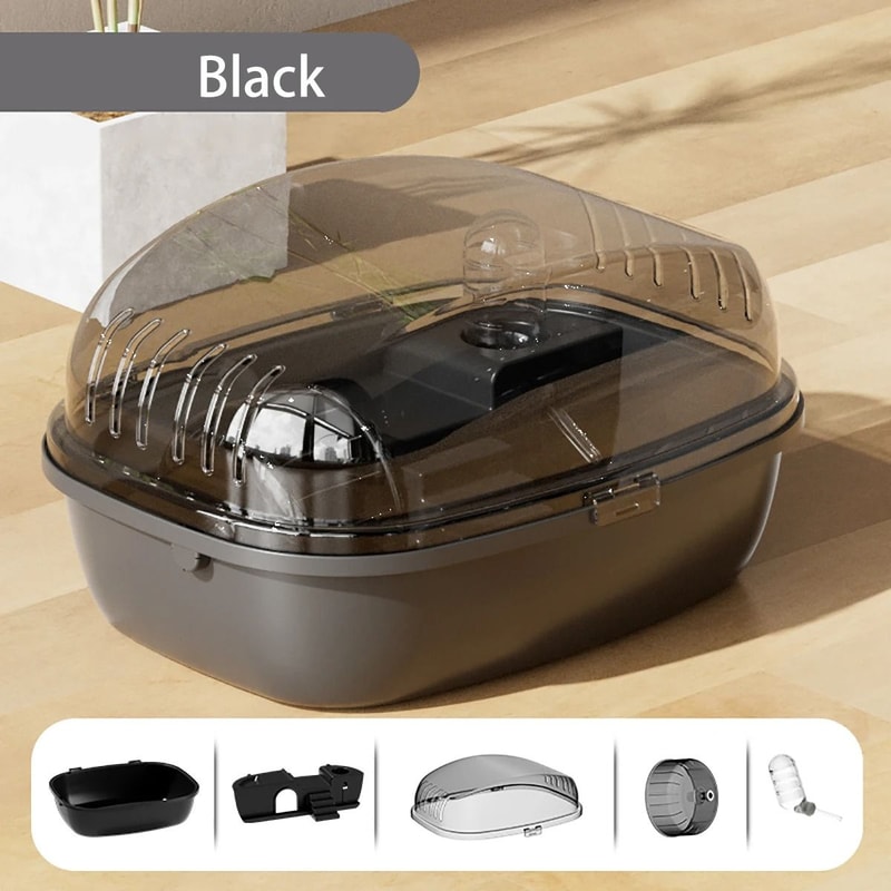 Hamster Castle Cage With Running Roller For Small Pets 7