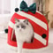Christmas Cozy Pet Bed For Cats And Small Dogs 1
