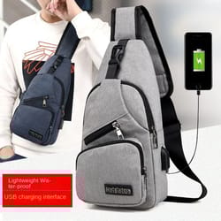 compact crossbody messenger bag for men everyday casual use