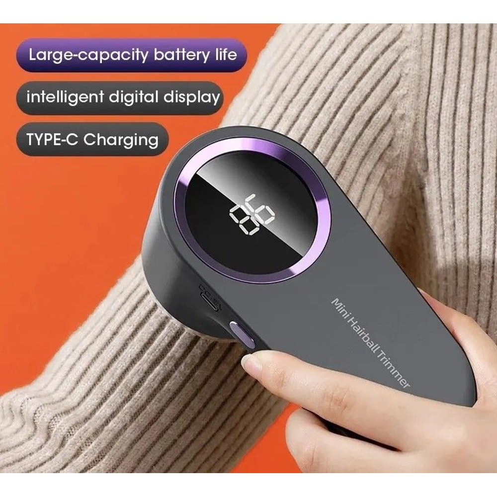 LED Electric Fabric Lint Remover Sweater Pill Shaver USB Rechargeable 0