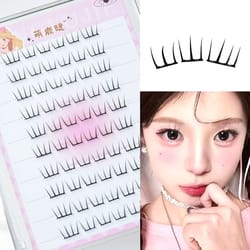 easy apply self adhesive individual eyelashes fluffy cluster lashes