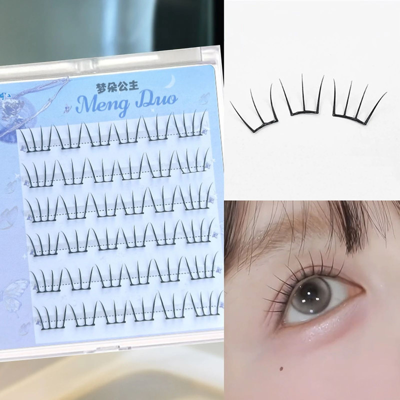 Easy Apply Self Adhesive Individual Eyelashes Fluffy Cluster Lashes 2