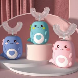 rechargeable 360 degree u shaped kids electric toothbrush