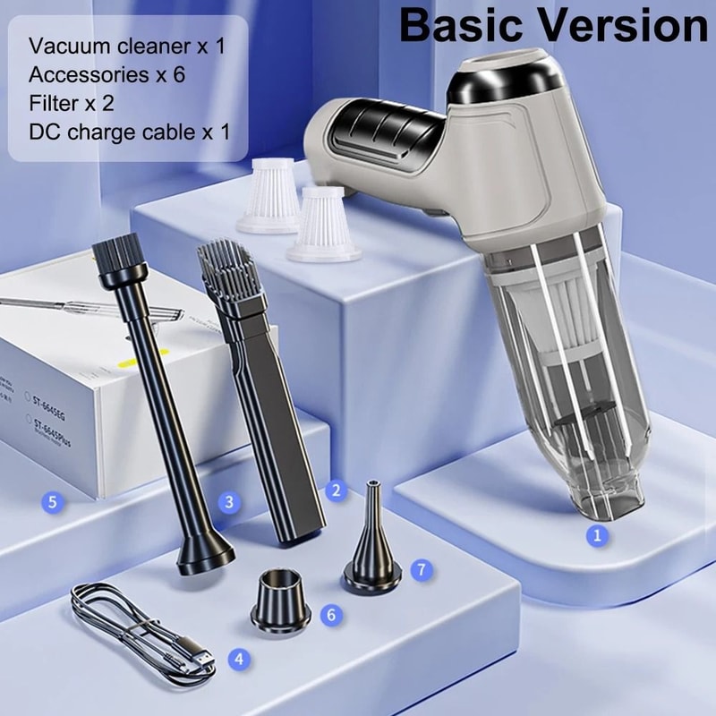 Portable Wireless Car Vacuum Cleaner High Suction Mini Handheld Cleaner 10