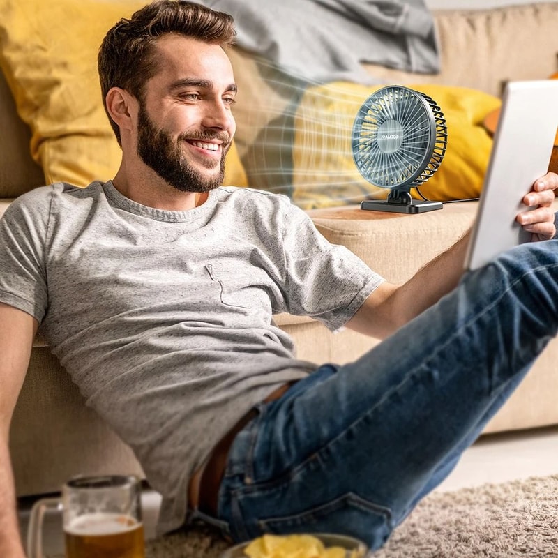 Mini USB Desktop Fan Portable Quiet Cooling Fan For Home And Office 3