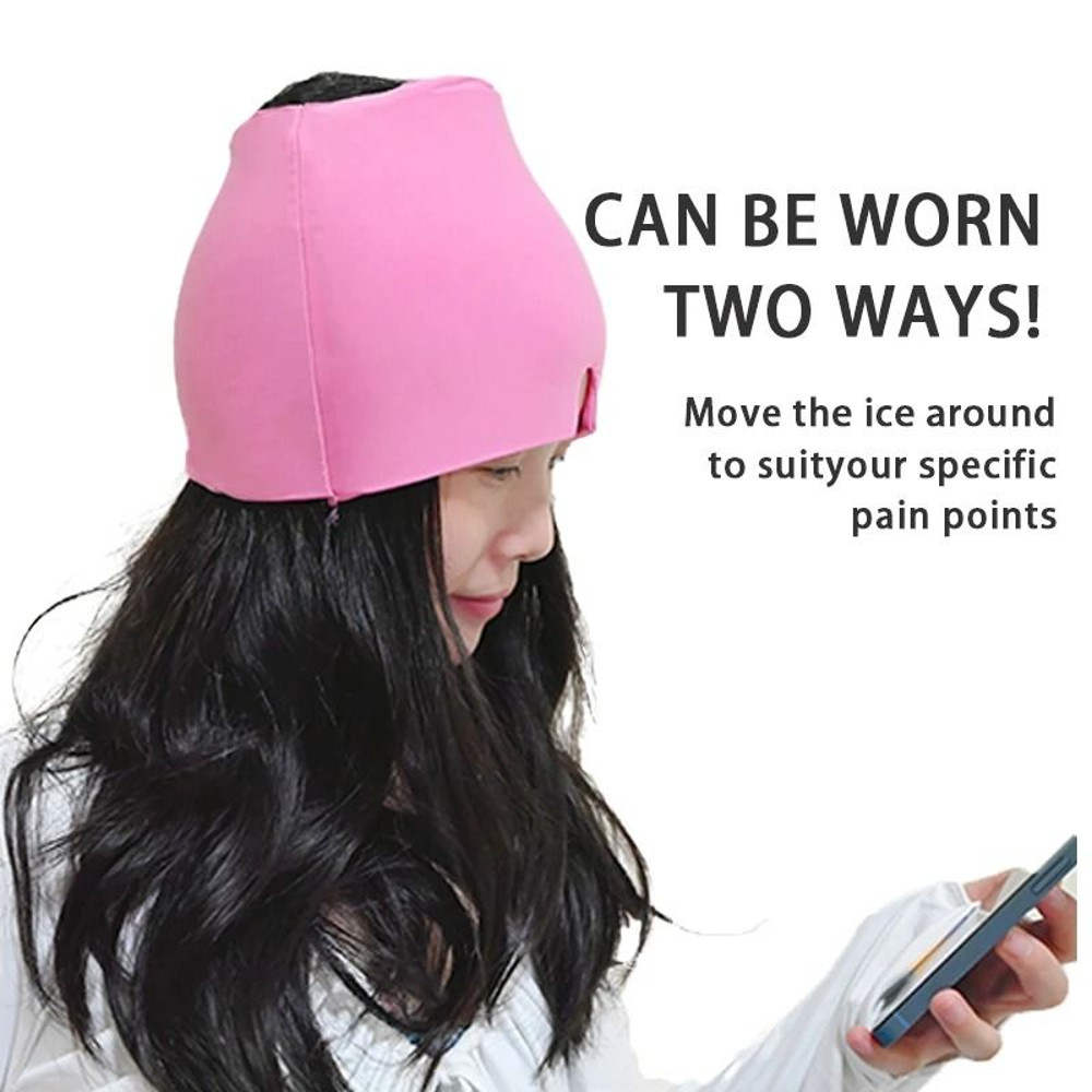 Gel Ice Headache Relief Hat For Migraine And Stress Comfort 4