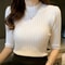 Short Sleeve Knit Blouse For Women Summer Lightweight Pullover Top 0