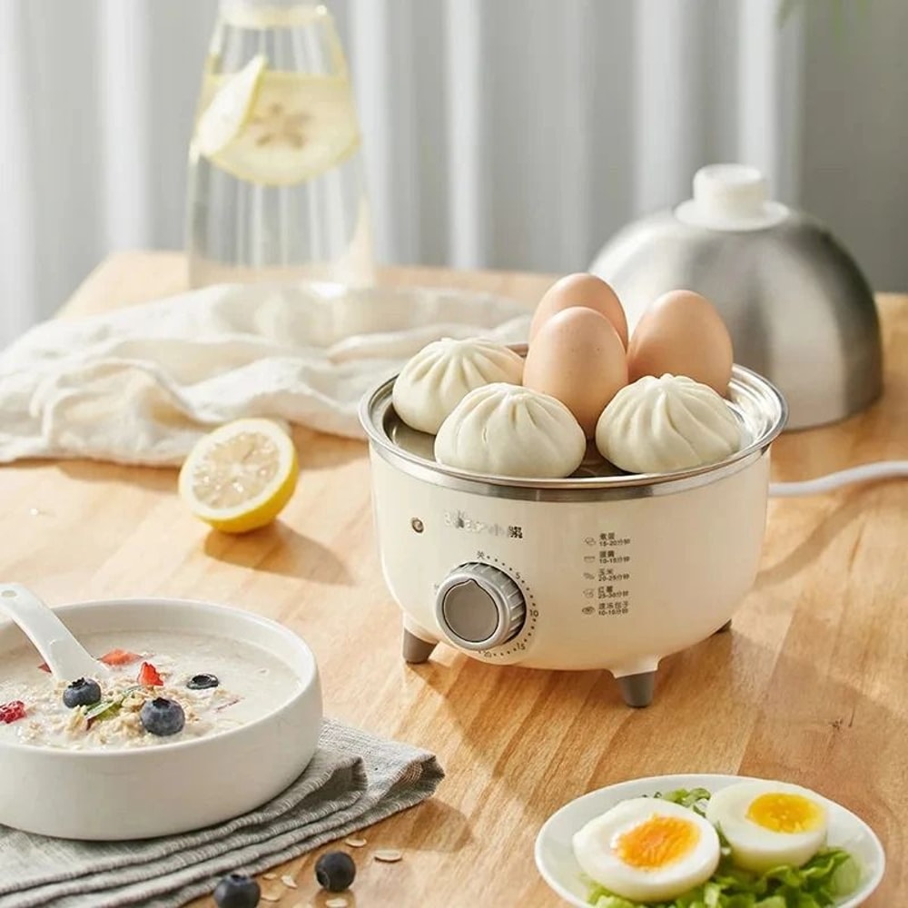 Electric Egg Boiler And Breakfast Steamer With Timer For Easy Cooking 3