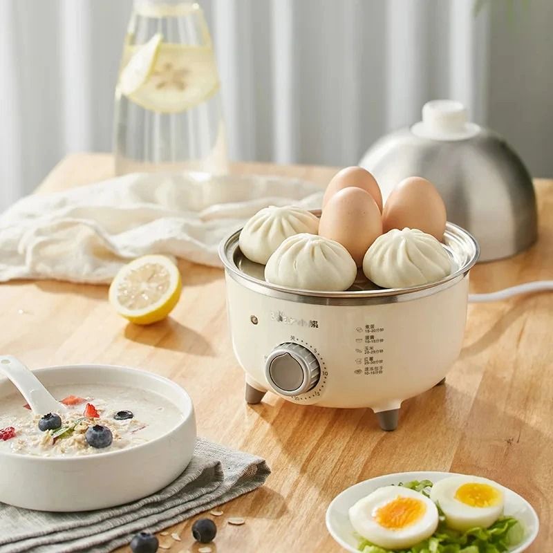 Electric Egg Boiler And Breakfast Steamer With Timer For Easy Cooking 3