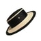 Elegant Flat Top Straw Sun Hat For Women 2