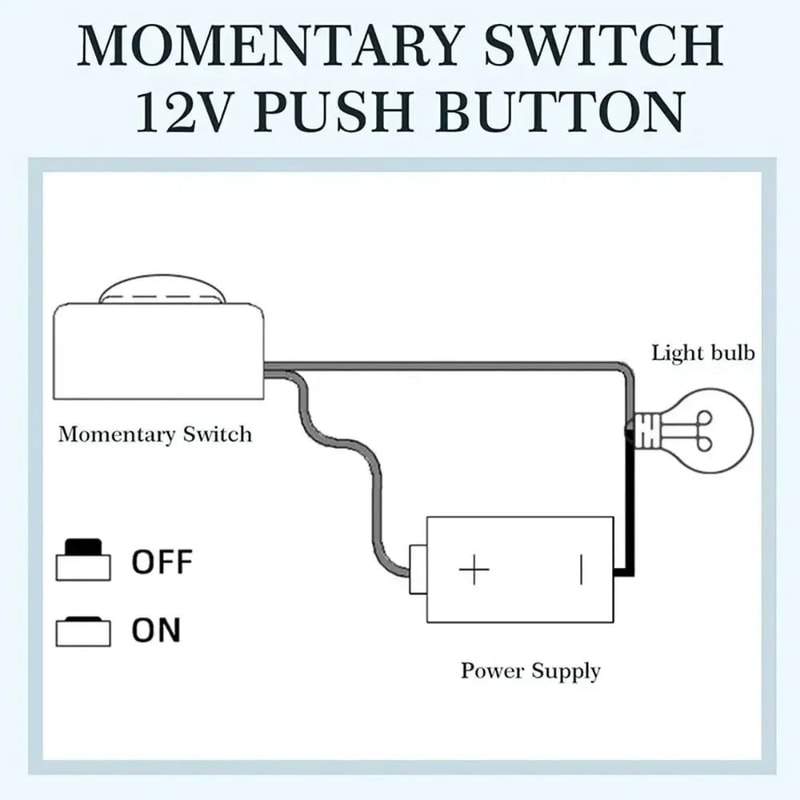 Mini Momentary Push Button Switch For 12V 24V Systems 5