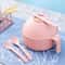 3 In 1 Ramen Bowl Set With Lid And Chopsticks 9