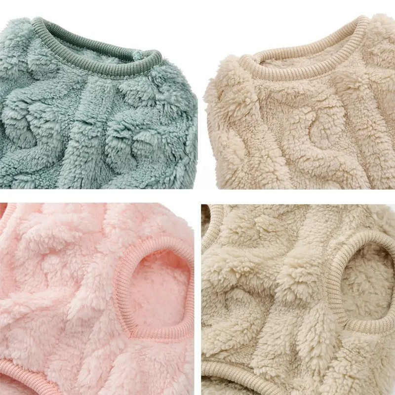 Fleece Warm Dog Vest With Soft Plush Fabric For Winter Comfort 2