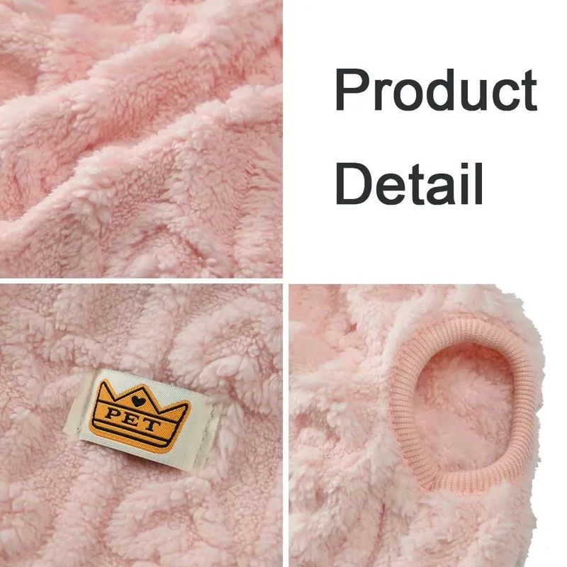 Fleece Warm Dog Vest With Soft Plush Fabric For Winter Comfort 4