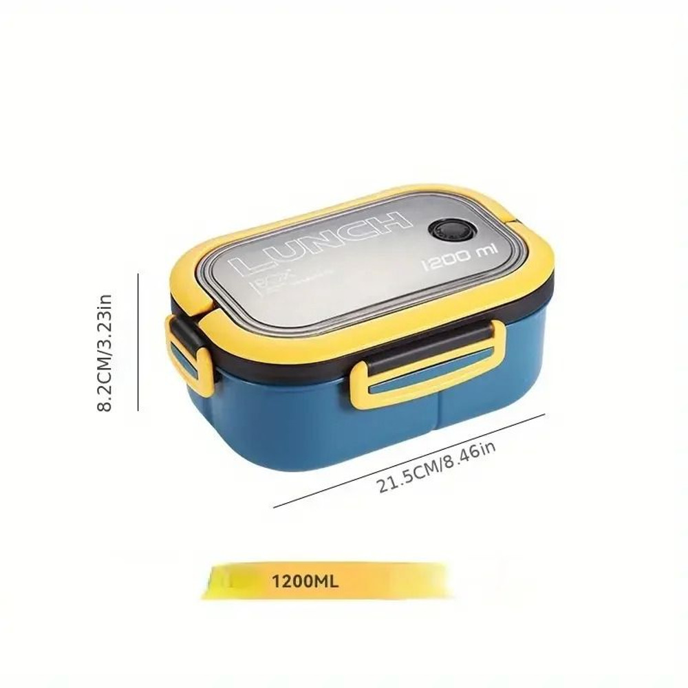 2 Layer Portable Leak Proof Lunch Box With Cutlery 7
