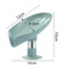 Leaf Shaped Drain Soap Holder With Suction Cup Base 5