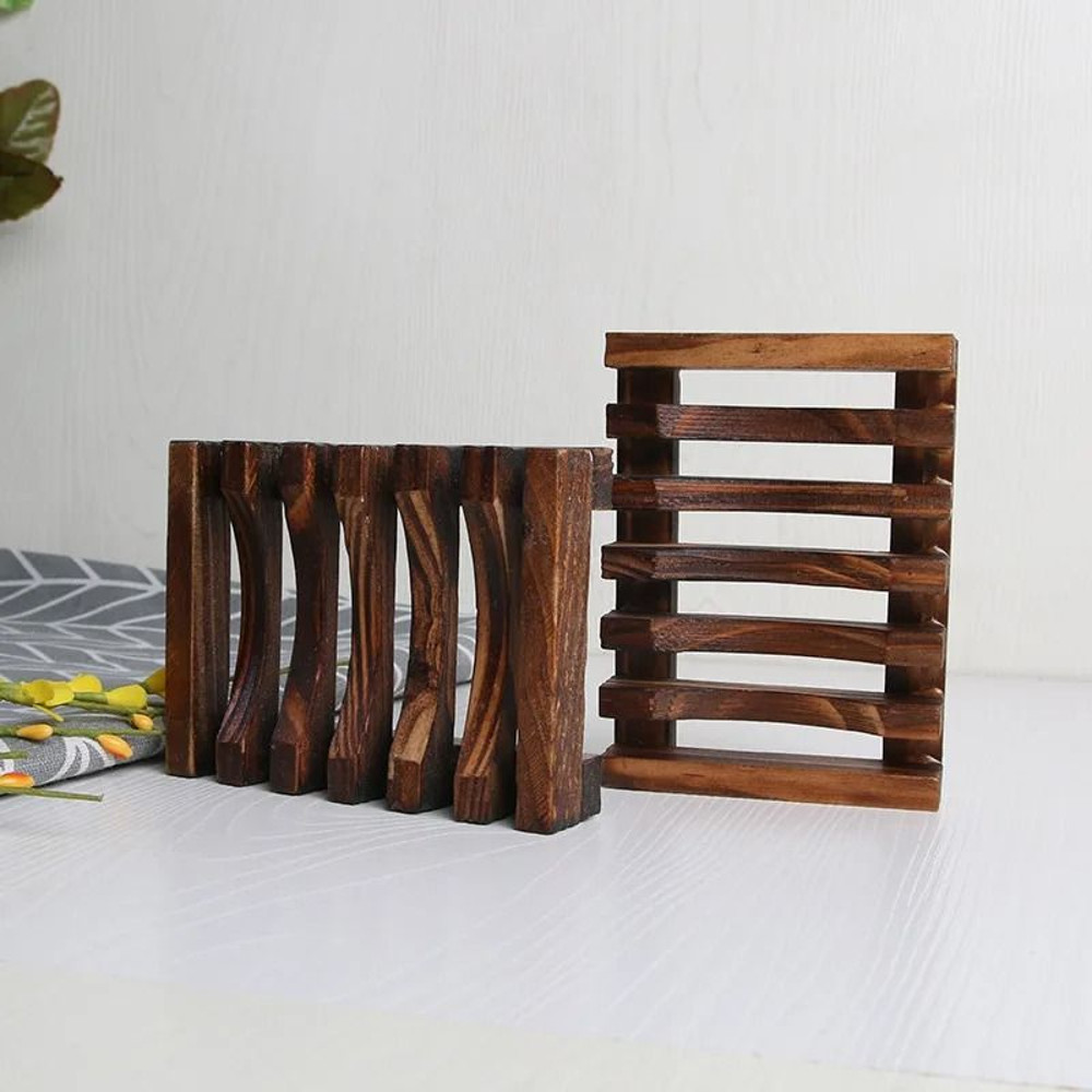 Natural Wooden Soap Holder With Mold Resistant Ventilation Design 5