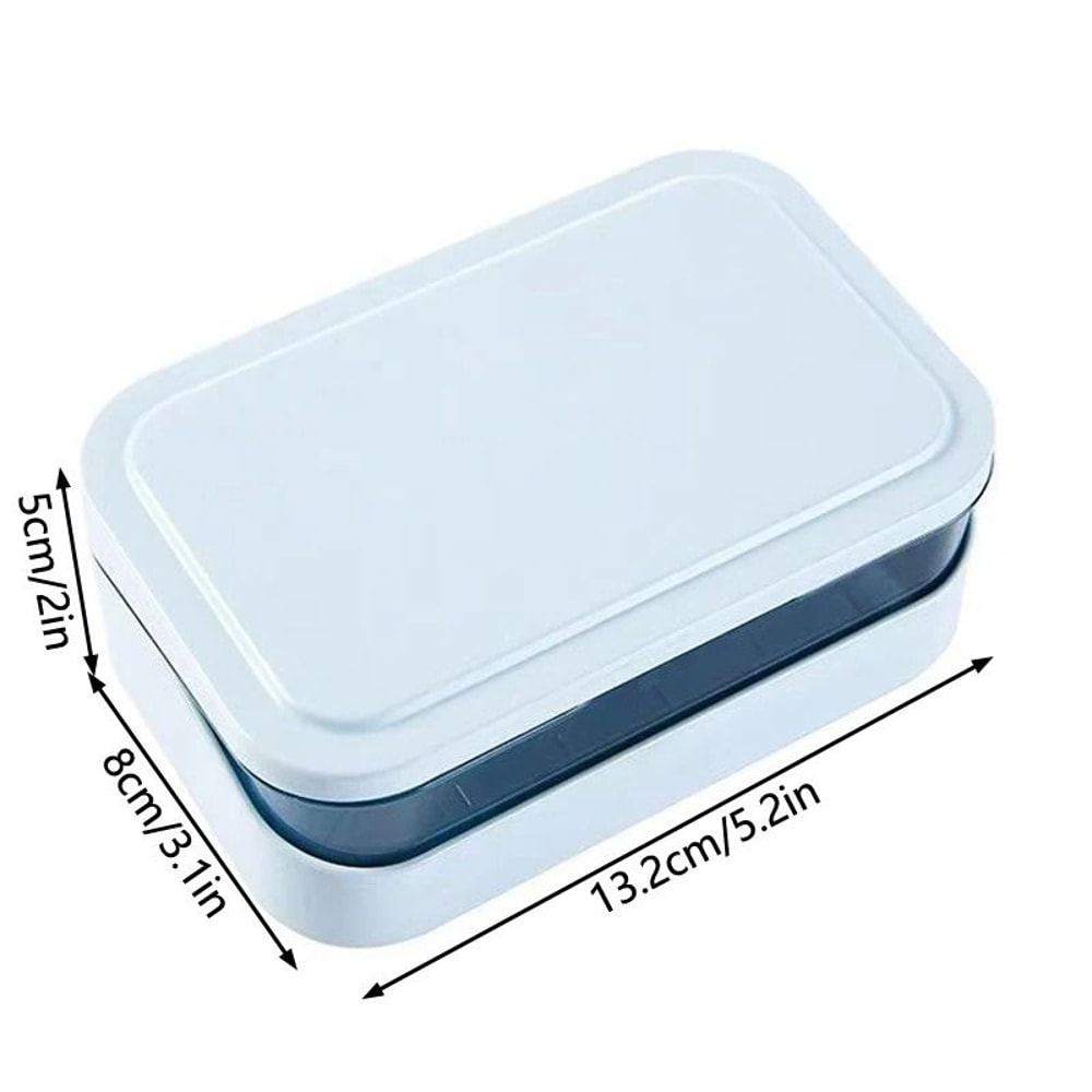 Bathroom Soap Dish With Lid And Draining Tray 5