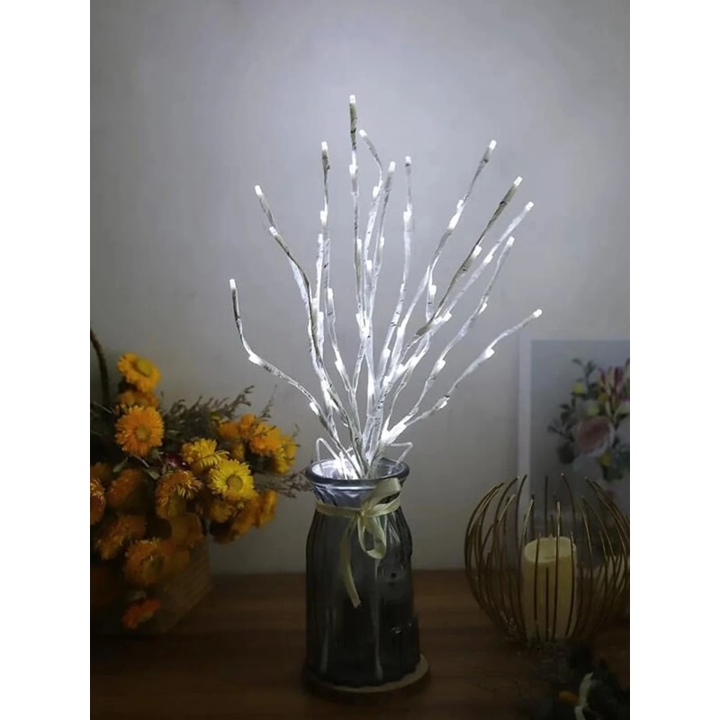 White Birch Branch Lights With 20 LED Fairy Lights For Home And Bedroom Decor 1