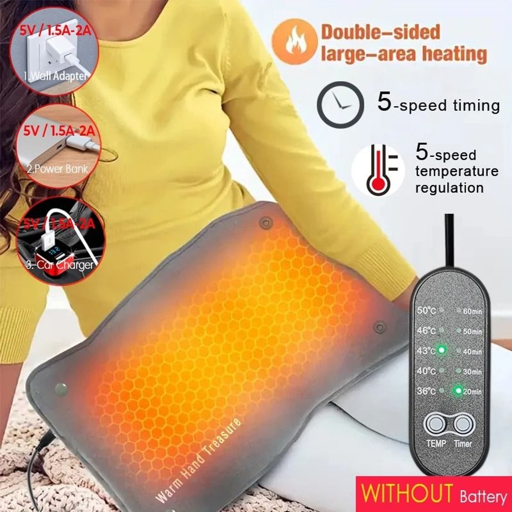 Graphene Quick Heating Warming Pad With Adjustable Temperature And USB Power Supply 7