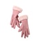 Womens Winter Plush Touchscreen Gloves Warm Suede Outdoor Driving Gloves 9