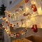 Christmas Deer And Snowflake LED String Lights Battery Powered Holiday Decoration 2