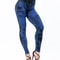 Women Stretch Denim Look Leggings High Waist Slim Fit Push Up Design 7