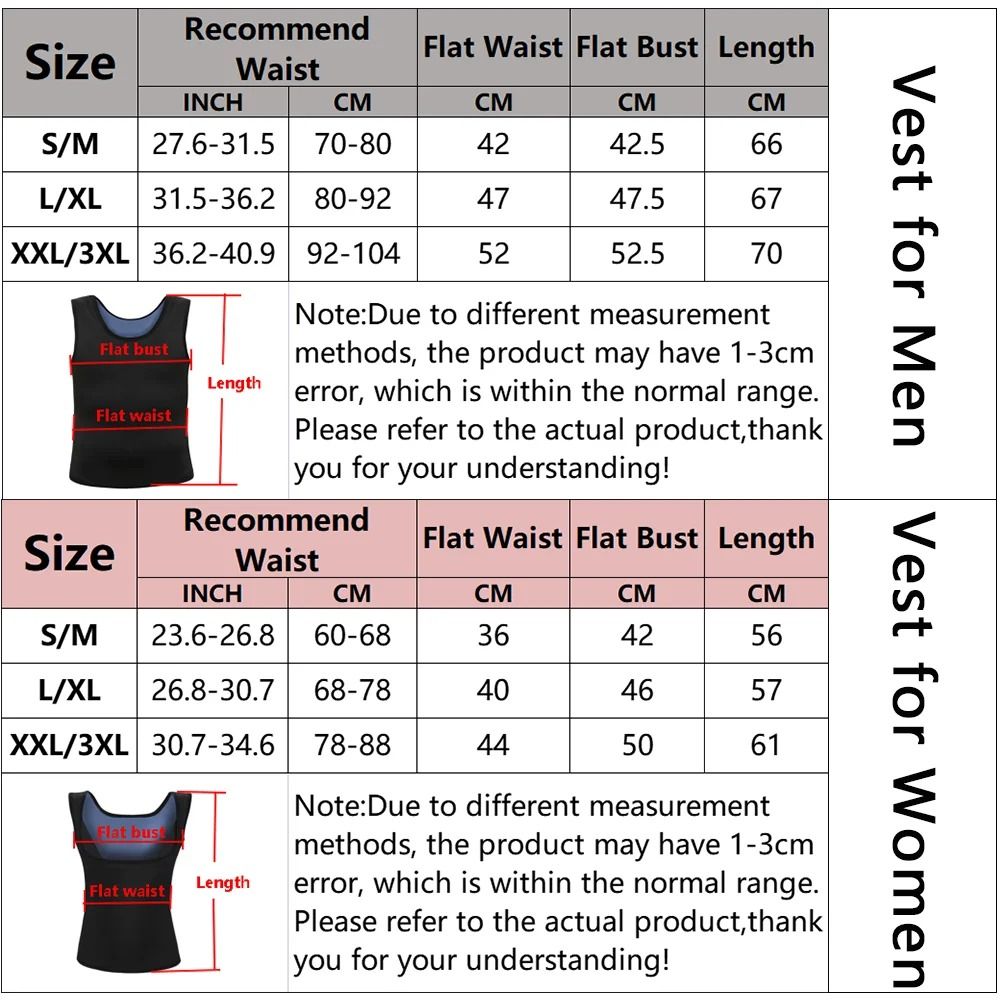 Neoprene Sweat Sauna Vest Slimming Body Shaper For Men And Women 5