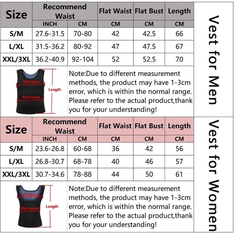 Neoprene Sweat Sauna Vest Slimming Body Shaper For Men And Women 5