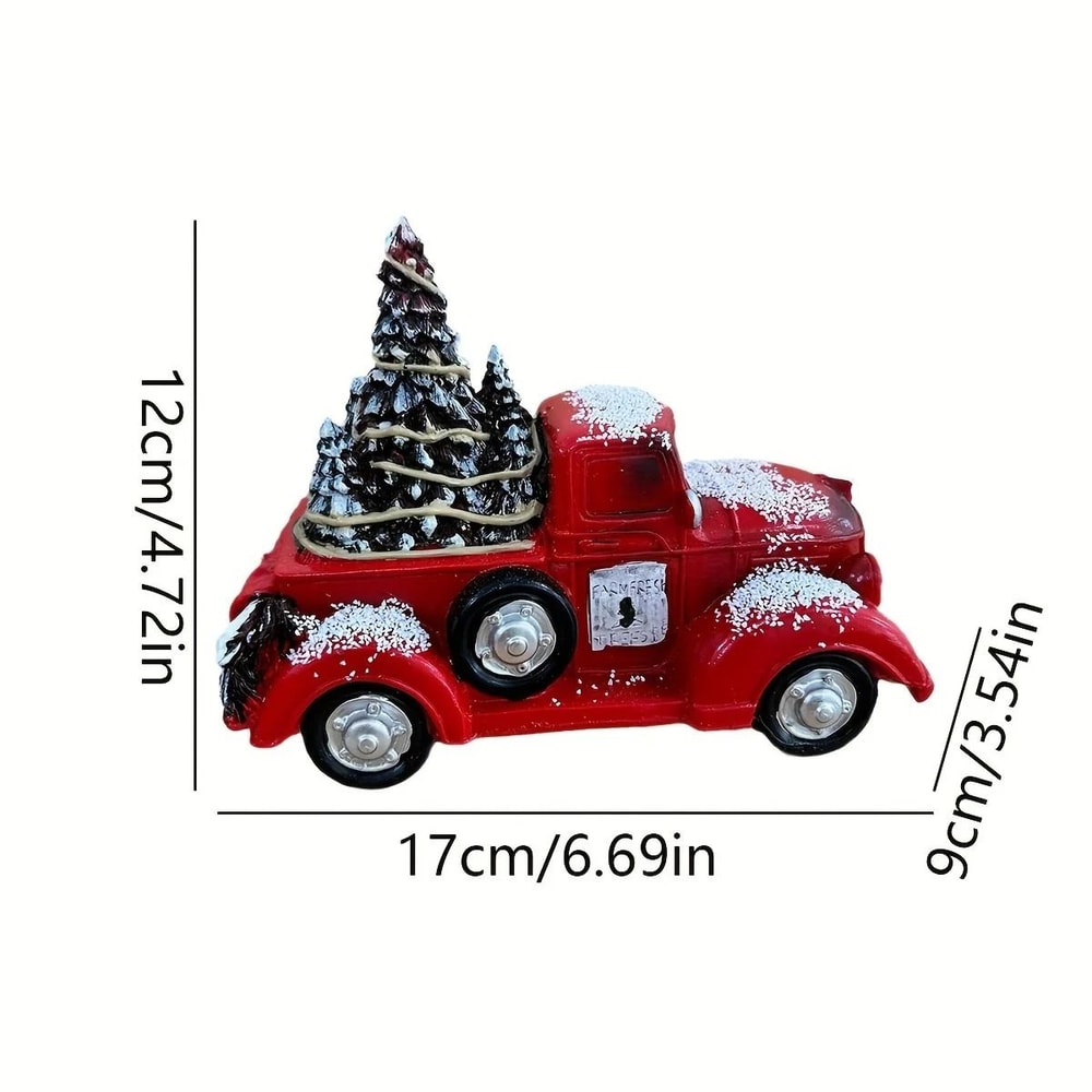 Resin Christmas Karting Car Desktop Ornament 2