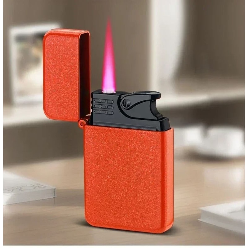 Decorative Metal Pocket Lighter With Case And Embossed Design 7