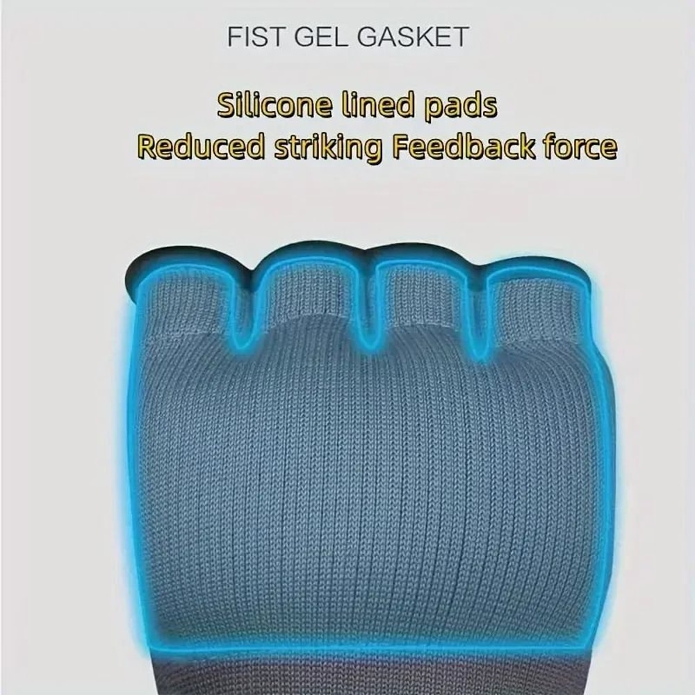 MMA Half Finger Gel Training Gloves With Wrist Support 5