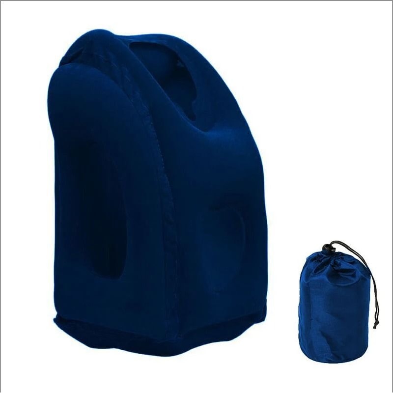 Inflatable Travel Pillow With Chin And Neck Support 8