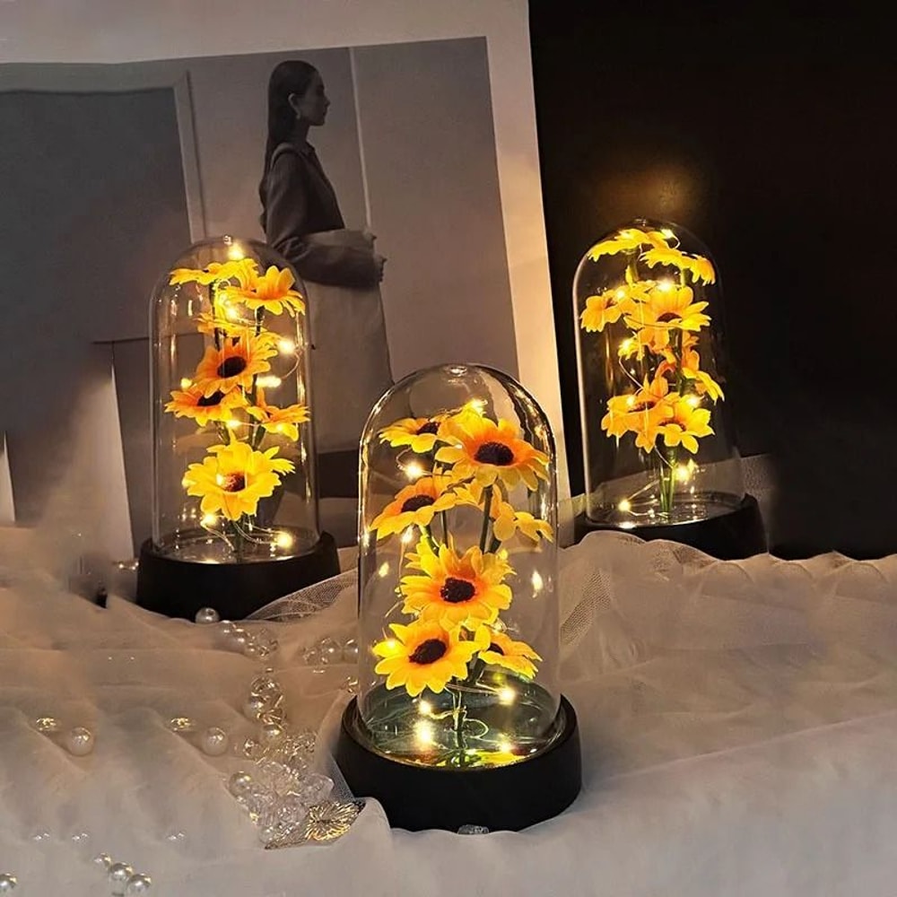 Small Artificial Sunflower Gift Set 2