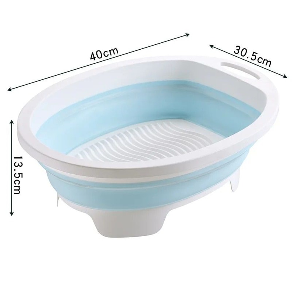 Portable Foldable Washing Basin With Built In Washboard 8