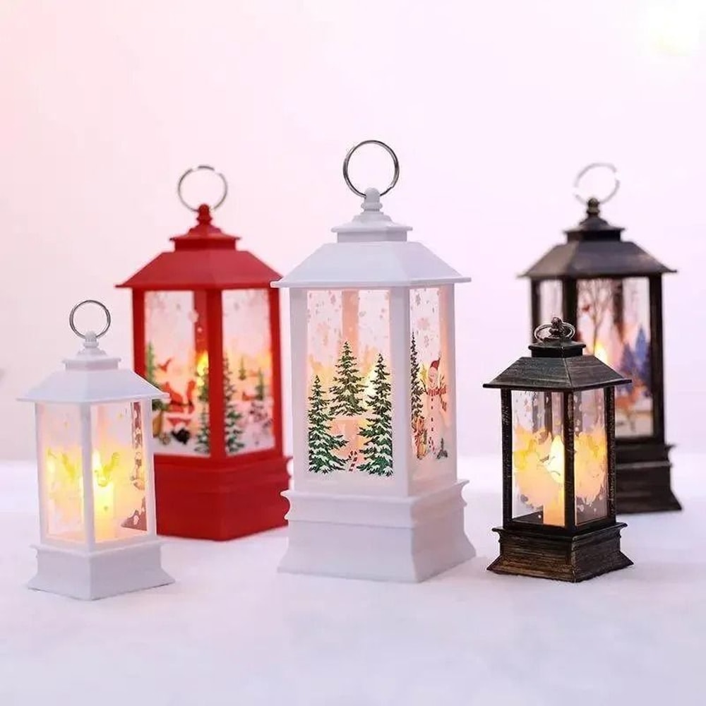 LED Vintage Christmas Lantern Night Light 2