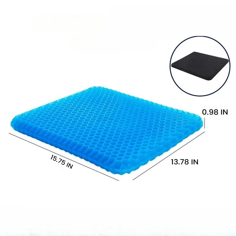 Double Thick Gel Seat Cushion For Pressure Relief And Cooling Comfort 9