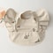 Soft Waterproof Baby Feeding Bib With Front Pocket 6