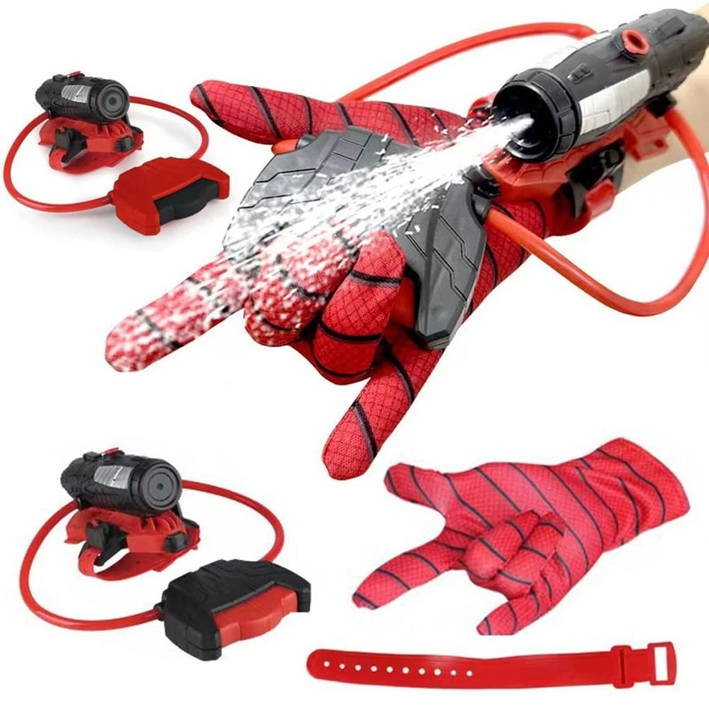 Spider Web Water Sprayer Toy With Action Glove For Kids 0