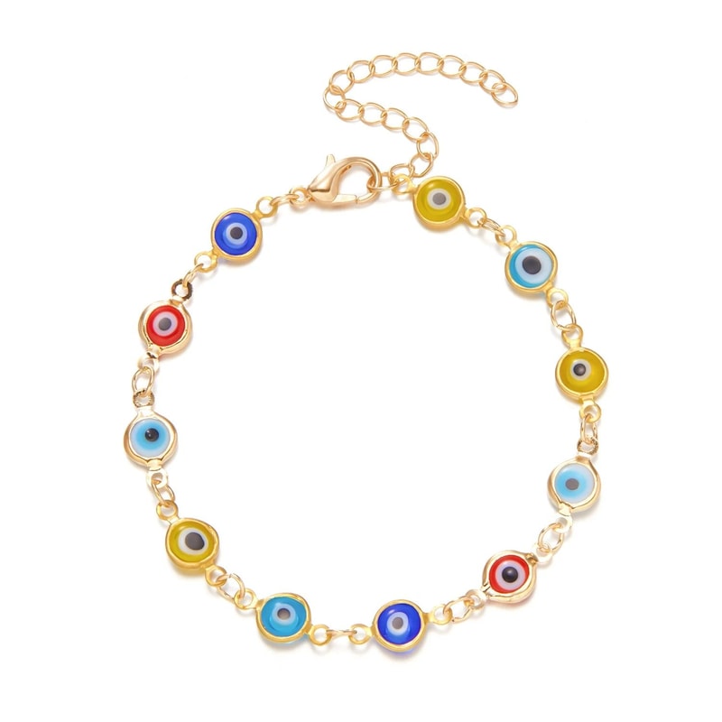 Colorful Evil Eye Adjustable Bracelet For Good Luck And Protection 5