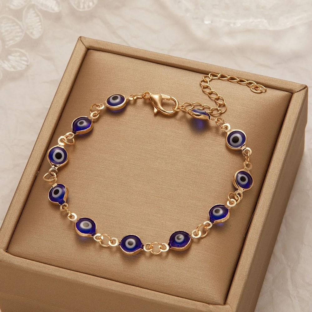Colorful Evil Eye Adjustable Bracelet For Good Luck And Protection 6