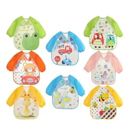 waterproof long sleeve baby feeding smock
