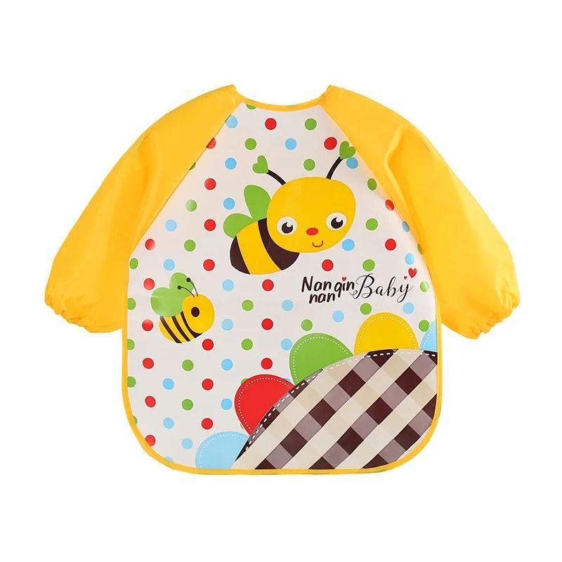 Waterproof Long Sleeve Baby Feeding Smock 9