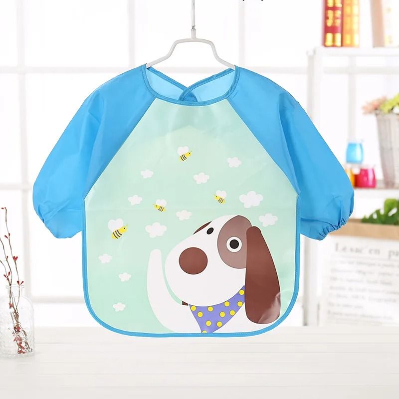 Waterproof Long Sleeve Baby Feeding Smock 13