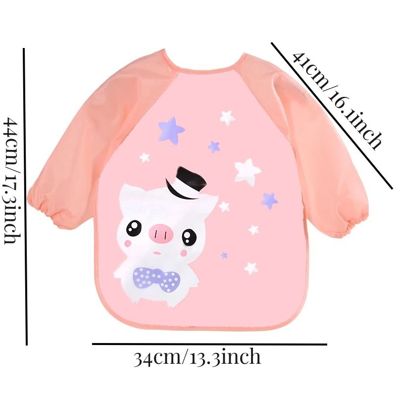 Waterproof Long Sleeve Baby Feeding Smock 1